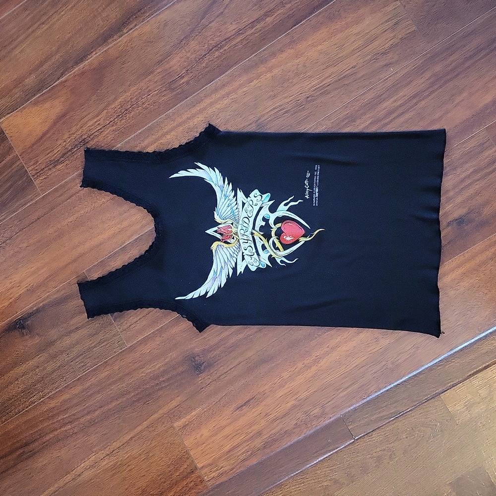 Vintage EasyRiders tank top With Lace Accents